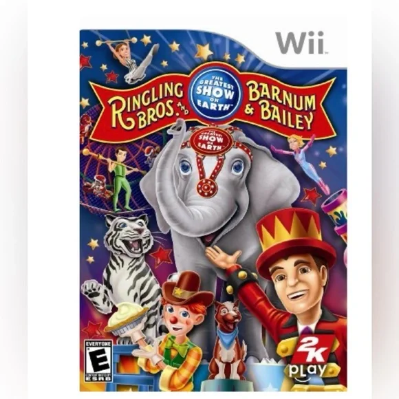 Ringling Bros. and‎ Barnum & Bailey Circus - Nintendo Wii Game w/Manual & Case
