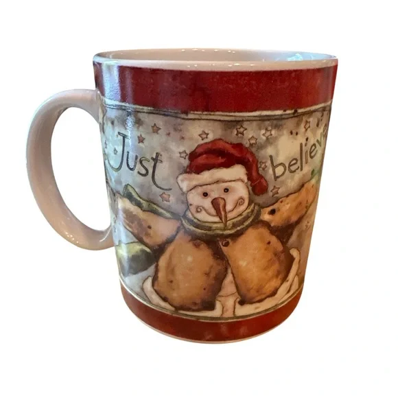 Snowman Named Just Bob Mug by Karen Hillard Crouch for Lang & Wise 2001