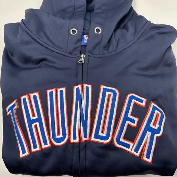NWT Boy Girl Majestic Basketball Sports Thunder Oklahoma City Hoodie Youth Large