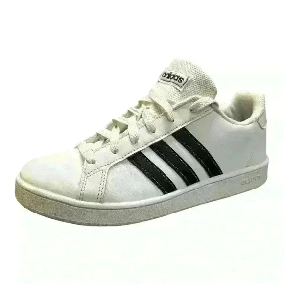 Adidas Grand Court Men Running, walking white shoes size 5 (Women’s size 6)