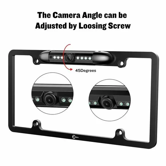Universal Car License Plate Backup Camera 170° Wide Angle Night Vision NIB 1080P