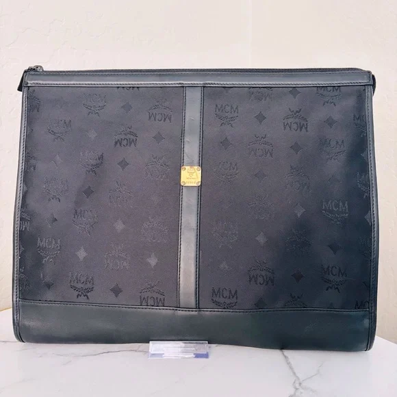 MCM Black Portfolio‎ Laptop Bag