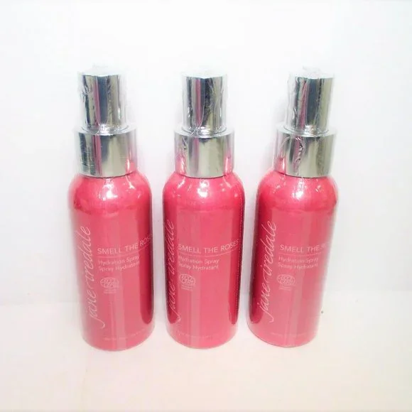 JANE IREDALE SMELL THE ROSES HYDRATION SPRAY 3.04 OZ 3 PC LOT