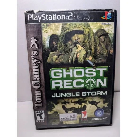 Tom Clancy's Ghost Recon: Jungle Storm (Sony PlayStation 2, 2004) Complete (Cib)