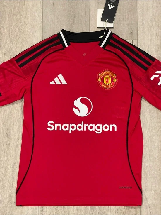 Adidas Manchester United 2024/25 Home Jersey Red Soccer Shirt Youth Large NWT