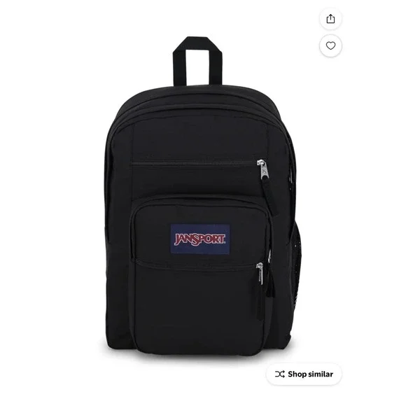 Black Jansport Backpack Laptop Big Student