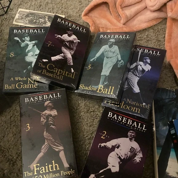 Baseball Documentary VHS Set lot of 7 out of 9