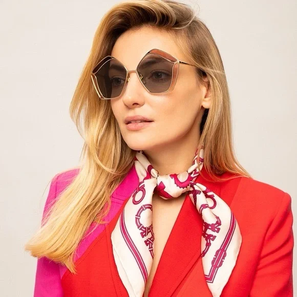 💯 - New Authentic Chloé CH0026S 002 Sunglasses