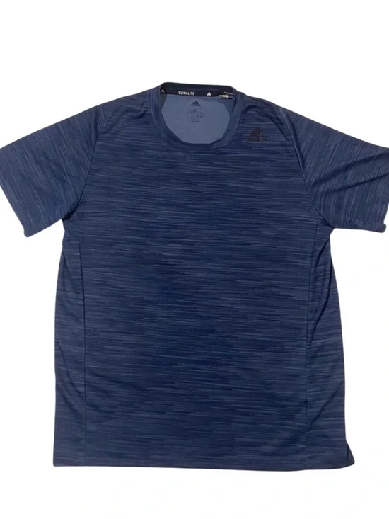 Adidas Climalite Men’s Large Blue Athletic Running Training Workout Tee