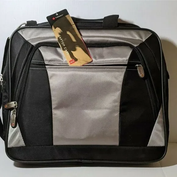 Foray Gray/Black Laptop Soft Case,Bag, New  Laptop