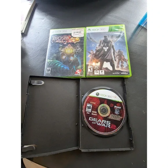 BioShock‎ 2 - Destiny - Gears of War 2 - Xbox 360 Games Lot