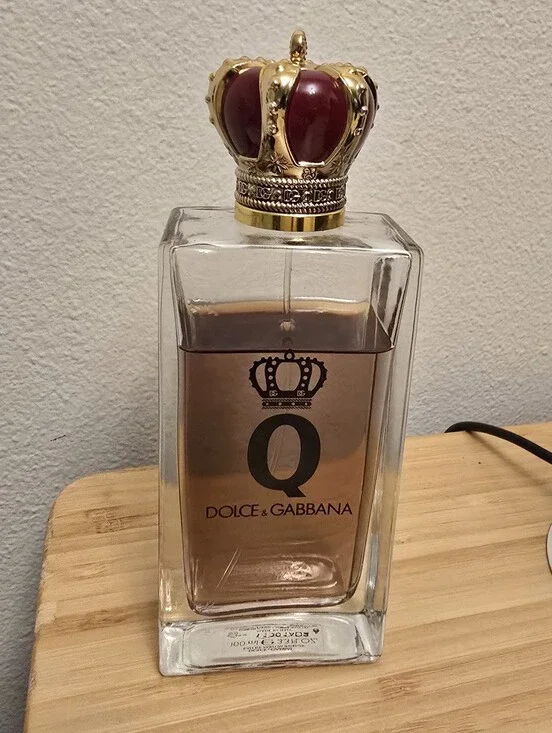 Dolce & Gabbana Q Bottle with Gold and Burgundy Crown Cap