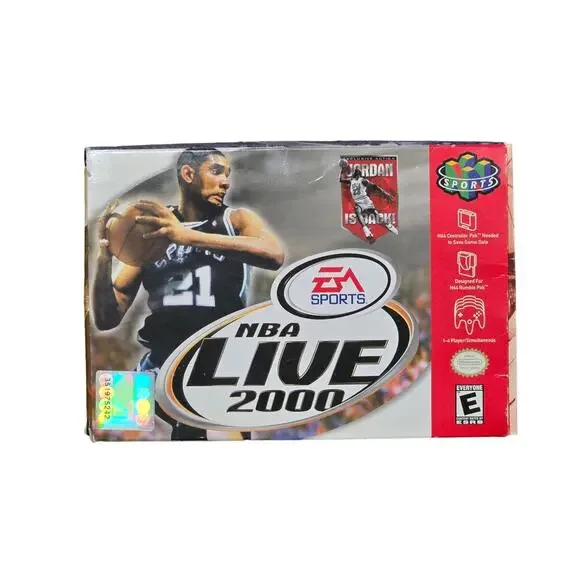 NBA LIVE 2000 N64 NIB Never Used