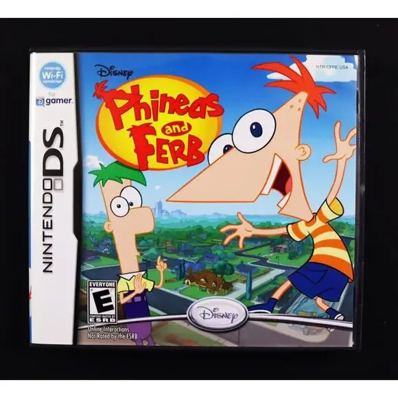 Phineas and Ferb Nintendo DS Complete CIB‎ With Manual