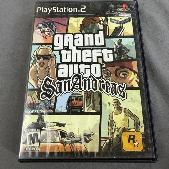 Rockstar Games Grand Theft Auto San Andreas PS2 Manual Included Action 2004