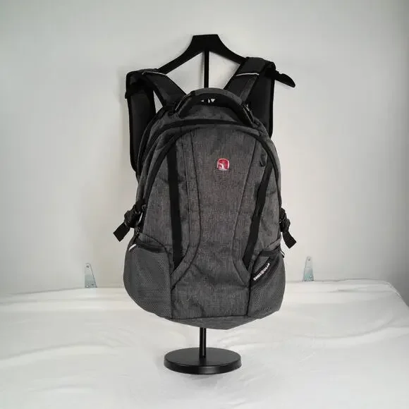 SwissGear Backpack Gray Laptop Tablet Airflow Ergonomic Travel School Bag