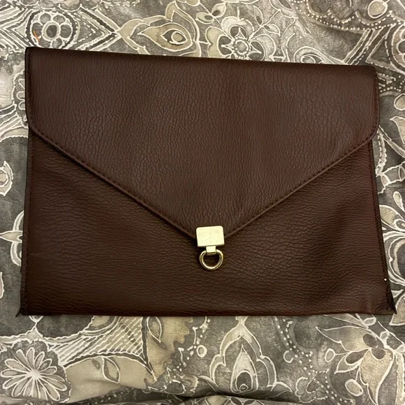 Big Buddha Rich Brown envelope clutch‎