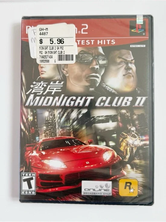Midnight Club II 2 PS2 PlayStation 2 NEW SEALED Greatest Hits MINT Y-Fold Seal