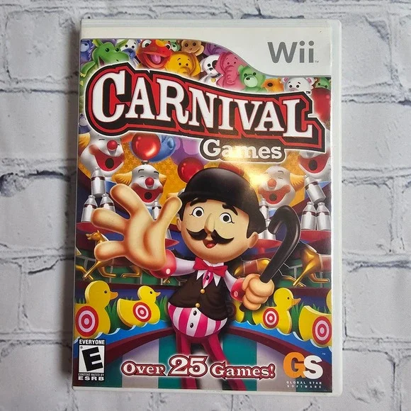 Carnival Games Nintendo Wii Video Game CIB Complete Over 25 Games‎ RVL-RCGE