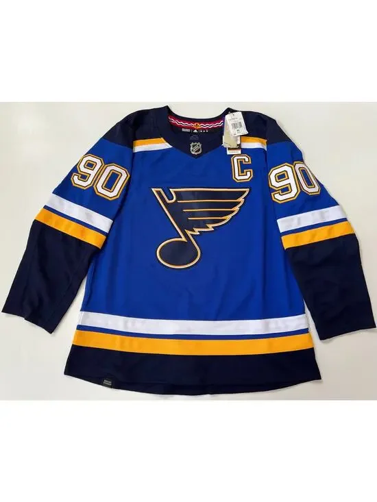 Adidas Hockey Jersey Authentic St. Louis Blues Ryan O'Reilly GT8158 Men Size 50