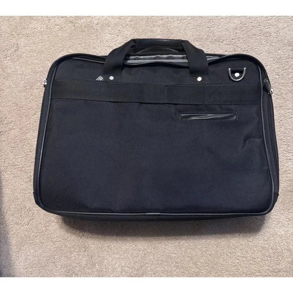 Kenneth Cole‎ Reaction Laptop Bag Briefcase Black Business Career Excellent!