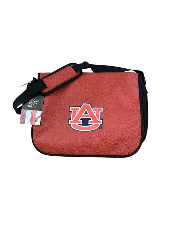 Auburn Tigers sport messenger laptop bag from actual basketball material NWT