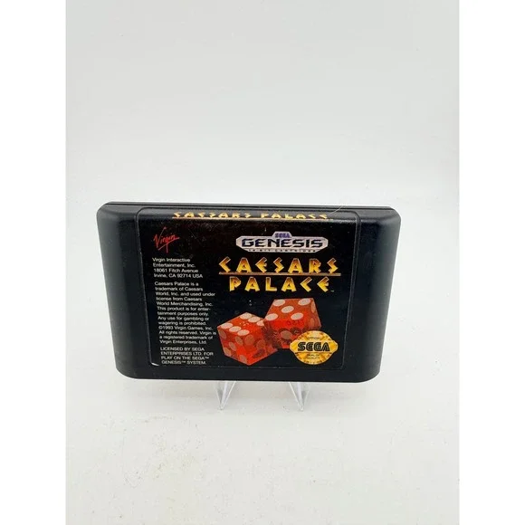 Caesars Palace Sega Genesis 1993 Virgin Interactive Casino Game Cartridge Only