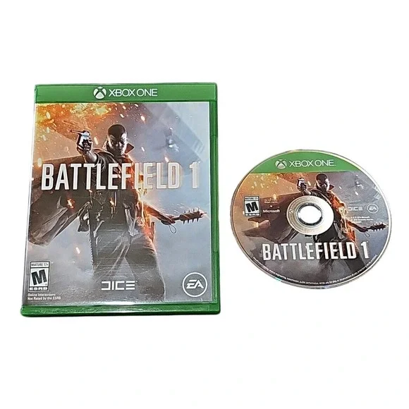 Battlefield 1 Xbox One Case &‎ Manual Original Cover Art Game Disc Complete CIB