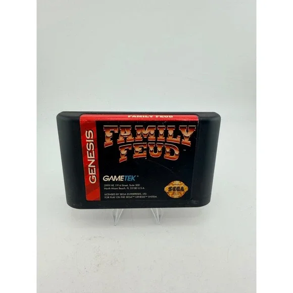 Family Feud Sega Genesis GameTek Video Game Cartridge 16-Bit Retro Trivia 1993