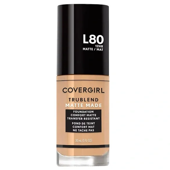 COVERGIRL TruBlend Matte Made Liquid Foundation, True Ivory L80