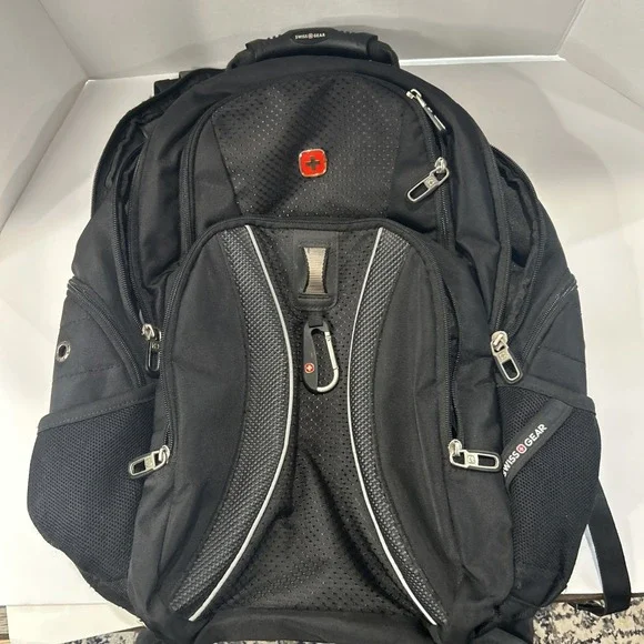Swiss Gear Airflow Laptop Tablet Backpack Black Scan Smart Compartments! Adjust