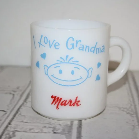 Vintage coffee mug I LOVE GRANDMA MARK 3.25