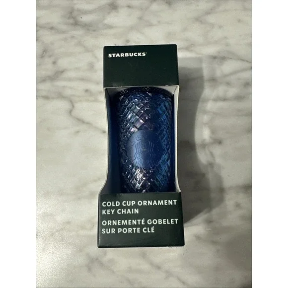 2022 starbucks to go blue  tumbler NWT ornament‎ key chain