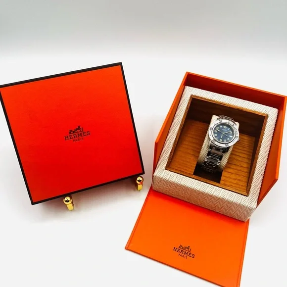 Hermes Clipper Diver (CL5-210) Women’s Watch EUC with COA