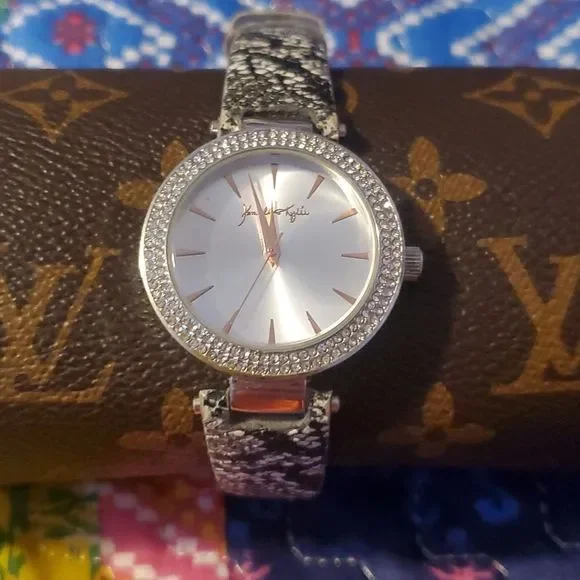 Kendall + Kylie‎ Women's Watch Rose Gold Quartz Crystals 38mm Reptile Band