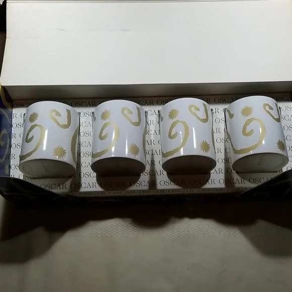 Vintage Oscar de la Renta Coffee Cups TYBB26