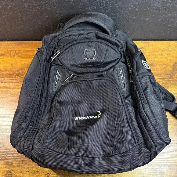 OGIO BrightView Black Ballistic‎ Nylon Laptop Backpack Unisex One Size