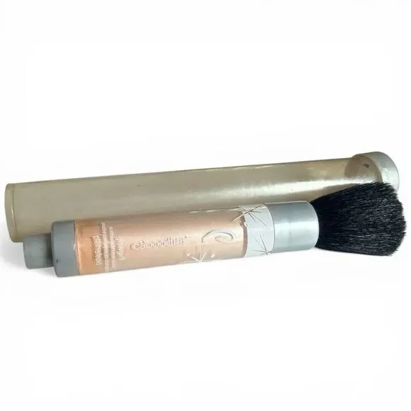 Vintage Caboodles Y2K Glow Girl Scented Shimmer Glitter Face Powder Brush
