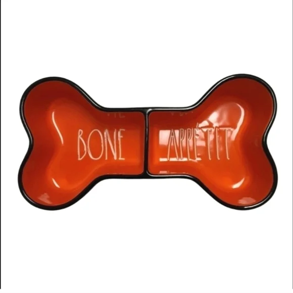 Rae Dunn Ceramic Dog Food and Water Bowl