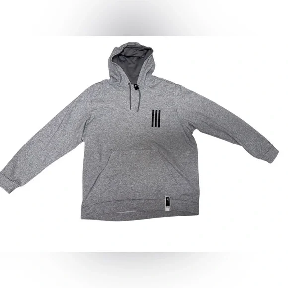 Adidas Men’s Hoodie Gray Size XL – Preloved, Great Condition