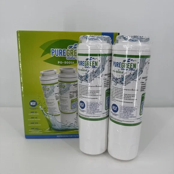 Pure Green Refrigerator Water Filters Lot of TWO PG-8001A  Maytage‎ Kenmore
