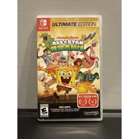 Nickelodeon All-Star Brawl Ultimate Edition Switch Case & Cartridge