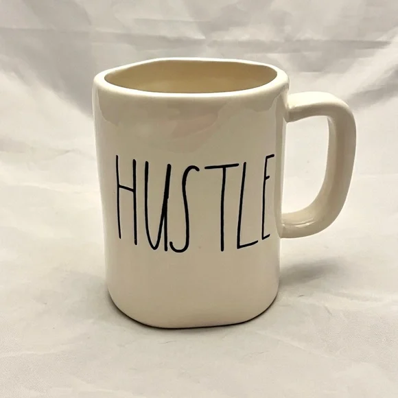 Rae Dunn Hustle Coffee Mug, Never Used, EUC