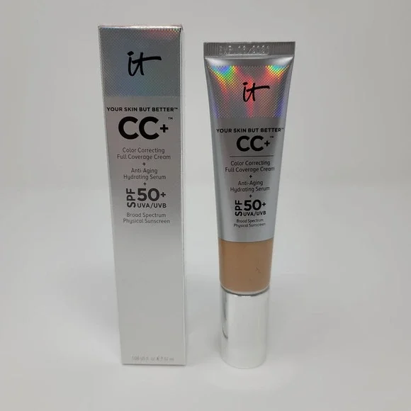IT Cosmetics CC+ Color Correcting Full Coverage AntiAging Cream Light 1.08 Fl Oz