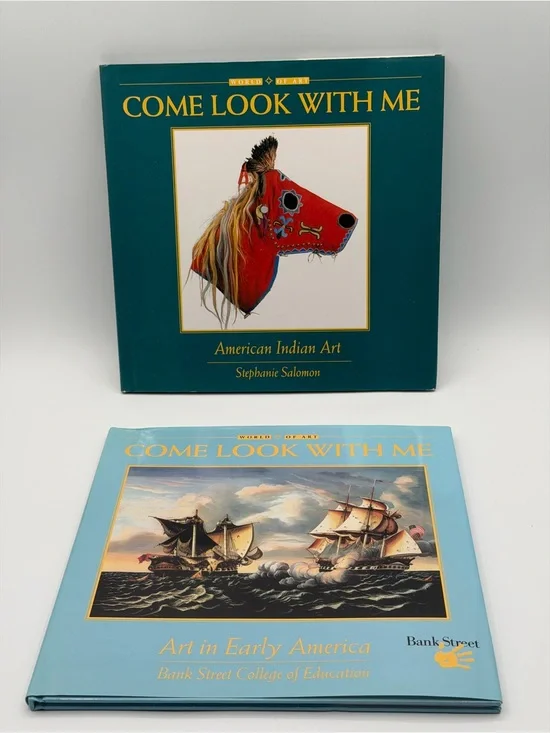 Lot of 2 World of Art Come Look With Me Hardcover Books - Indian Art/Early Ameri