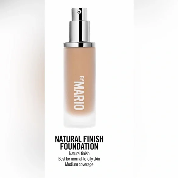 NWT- Makeup By Mario Natural Finish Foundation 9W Light Medium Warm Under 1 Fl