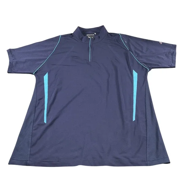 Adidas Climacool Men's Golf Polo‎ Shirt Short Sleeve Blue