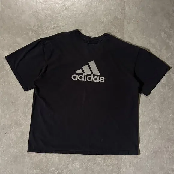 2000's Vintage Adidas Black T-Shirt -XL