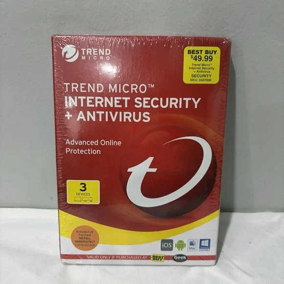 Trend Micro Internet Security + Antivirus Can Be Used On 3 Devices