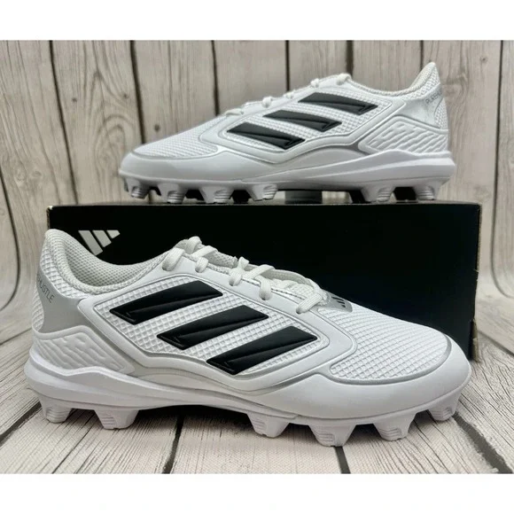 Adidas Men's Purehustles MD White Black Size 7.5 IG7139 New